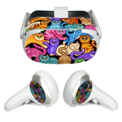 DecalGirl OCQ2-CLRKIT Oculus Quest 2 Skin - Colorful Kittens