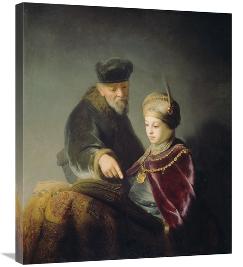 Global Gallery GCS-459967-30-142 30 in. A Young Scholar & His Tutor Ar