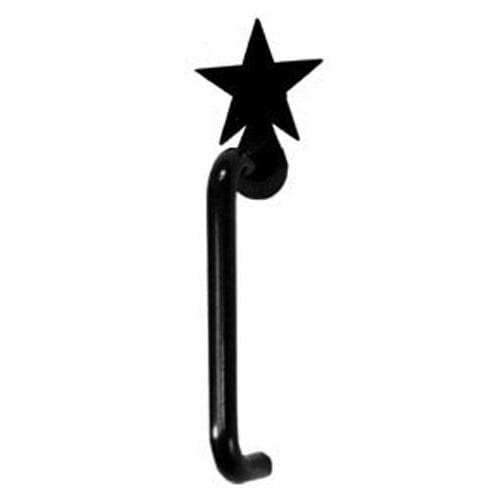 Wrought Iron Star Cabinet Vertical Door Handle