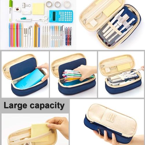 Large Capacity Pencil Bag Durable Primary  Senior