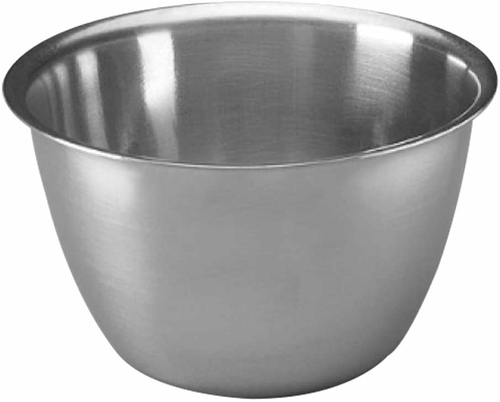 Dukal Case of 24 Stainless Steel Sponge Bowls 1 7/8 qt. Metal Cups.