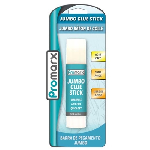 Promarx White Glue Stick - Washable, 1.27 oz, Jumbo, Single Pack