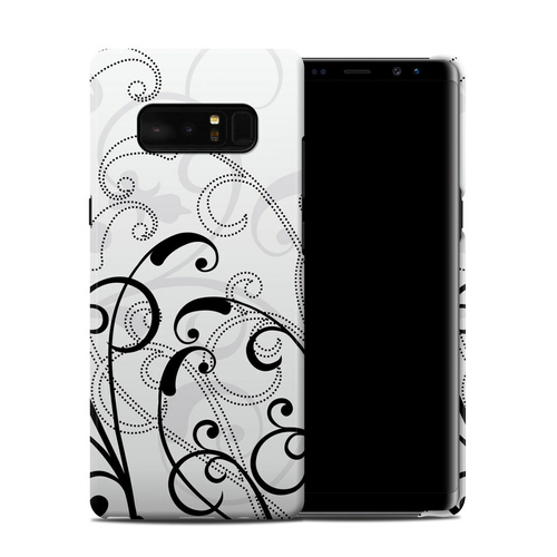 DecalGirl SGN8CC-WB-FLEUR Samsung Galaxy Note 8 Clip Case - W & B Fleu