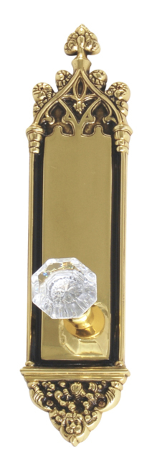 Brass Accents D04-K560A-HTF-613VB Interior Door Plate Passage Set,