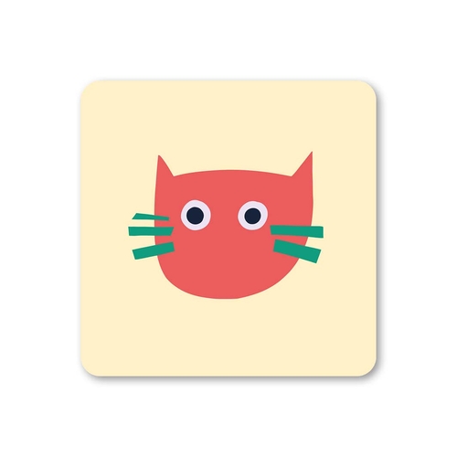 Cat Abstract Coaster (Pack of 6)