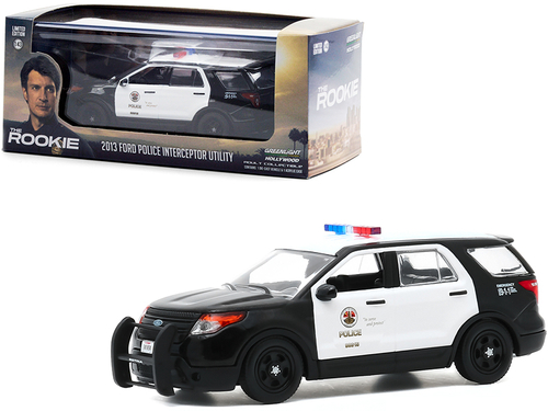 2013 Ford Police Interceptor Utility White and Black \LAPD\" (Los
