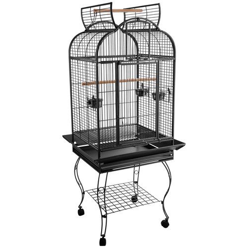 PawHut Large Bird Cage 63-inch Large Bird Parrot Cage Open Play Top