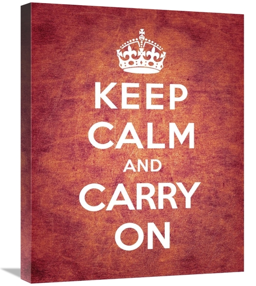 Global Gallery GCS-371964-2024-142 20 x 24 in. Keep Calm & Carry on - 