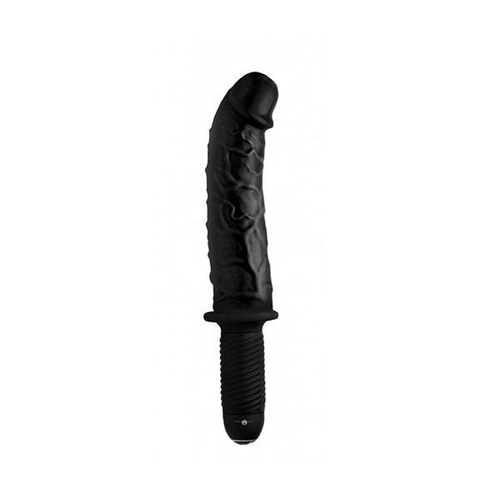 The Curved Dicktator 13 Mode Vibrating Giant Dildo Thruster