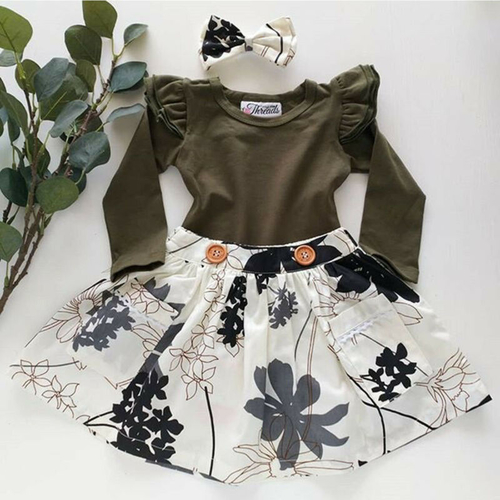 Infant Toddler Baby Girl Clothes Sets For Autumn