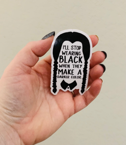 Darker Color-Wednesday Addams Sticker/Magnet