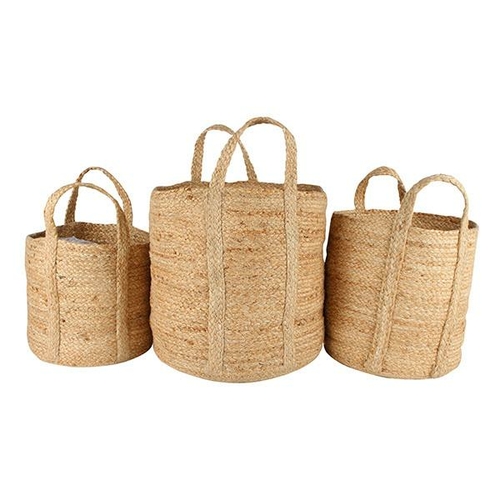 Henna Jute Baskets Set Of 3