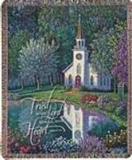 Manual Woodworkers & Weavers 85977 50 x 60 in. Sanctuary Tapestry Thro