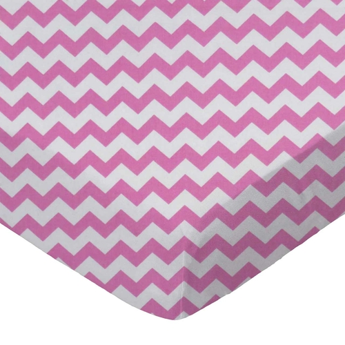 SheetWorld Fitted Crib Sheet - 100% Cotton Woven - Bubble Gum Pink