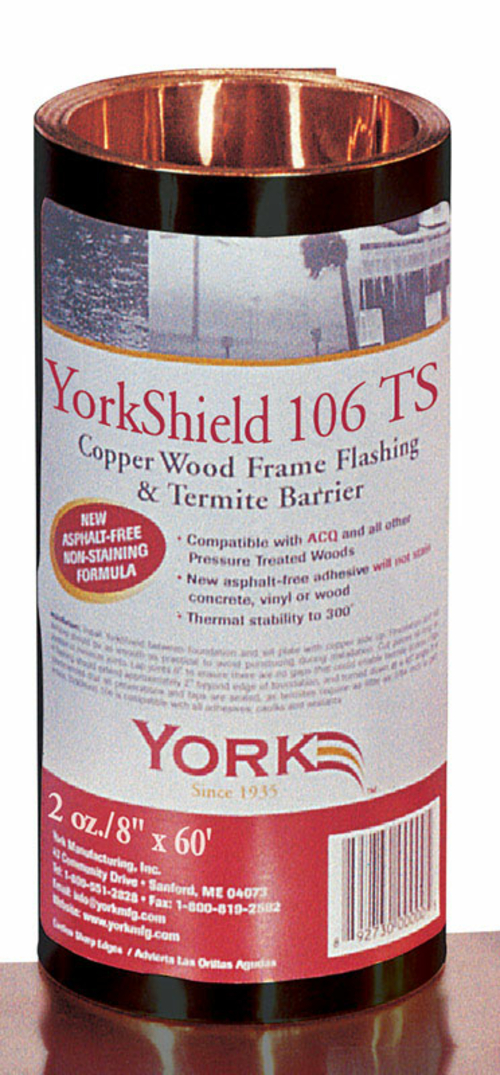 York 5993472 106 TS 8 x 720 in. Copper Roll Flashing