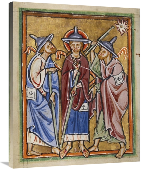 Global Gallery GCS-457557-2835-142 28 x 35 in. The Road to Emmaus Art 