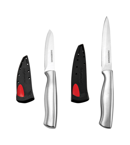 Farberware 6747216 Edgekeeper Stainless Steel Knife Set - Silver, 