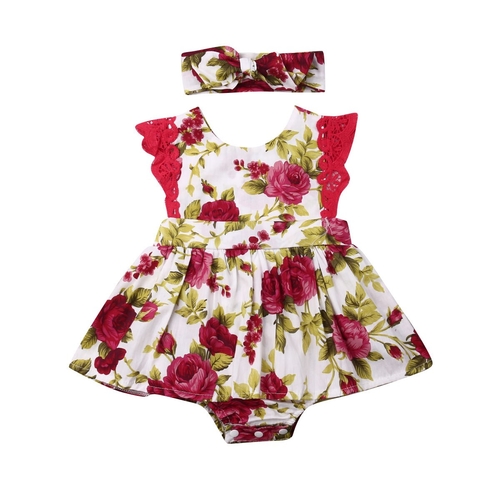 Newborn Infant Baby Girl Clothes Jumpsuit  