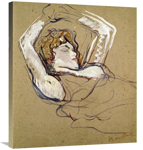 Global Gallery GCS-278198-30-142 30 in. Woman Sleeping on the Back Art