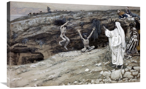 Global Gallery GCS-280544-36-142 36 in. Two Men Possessed with Devils 