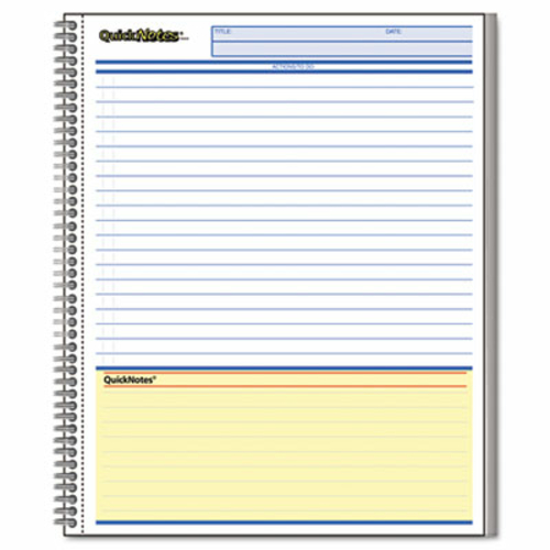 Mead 06066 Cambridge Wirebound Business Notebook- Ruled- Letter- White