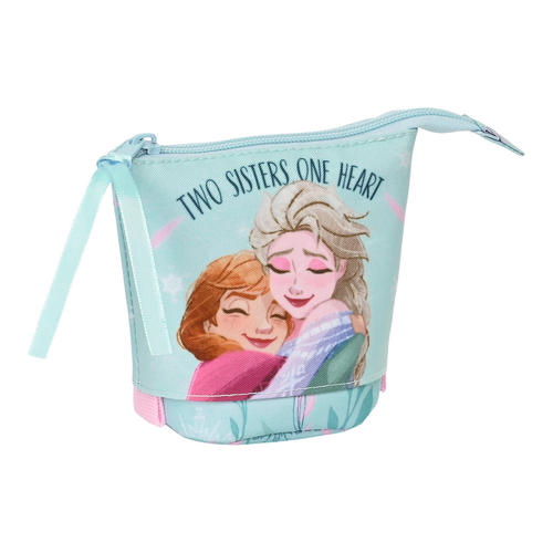 Pencil Holder Case Frozen One Heart Turquoise Green (8 x 19 x 6 cm)