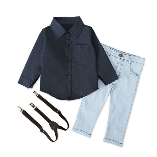 2Pcs Baby Boys Gentleman Clothes Sets 2020 Summer