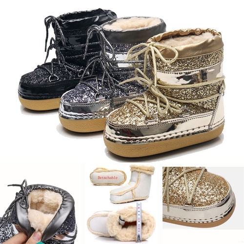 Fashion Children Baby Kids Shoes Winter Keep Warm