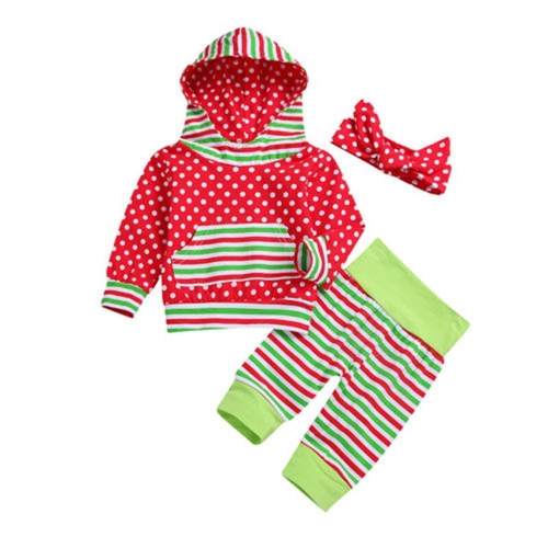 Fashion Toddler Warm Autumn Baby Girl 3Pcs