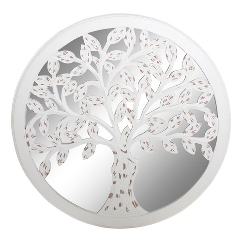 Decorative Figure DKD Home Decor Mango wood Mirror Tree (60 x 2 x 60