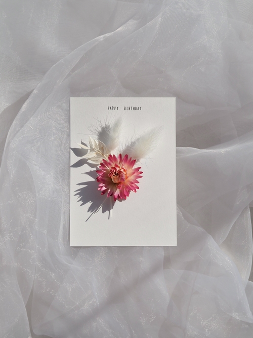 Handmade Dried Flower Greeting Card | Birthday Card