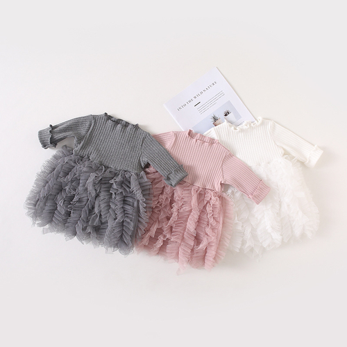 2019 New Fashion Cute Baby Girl Autumn Dress Long