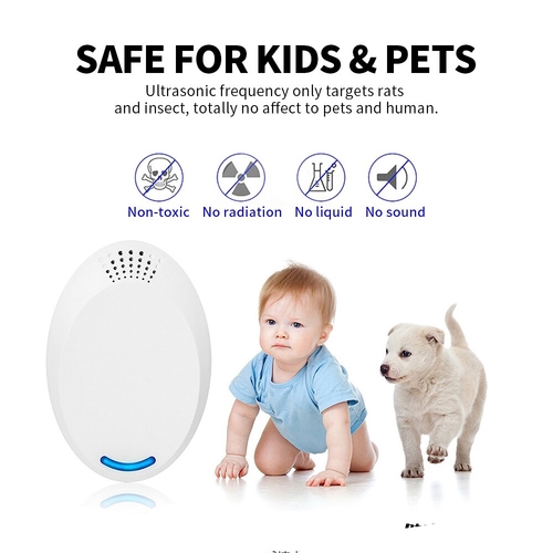 2Pcs Ultrasonic Pest Repeller Plug Electric Pest