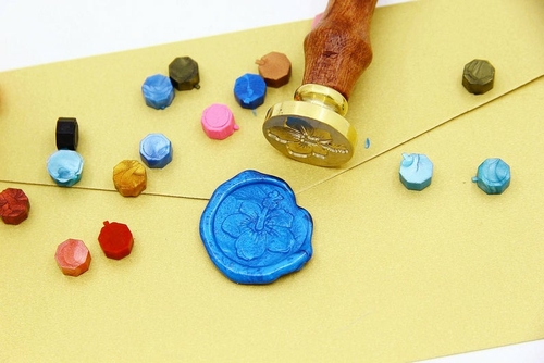 Hibiscus Wax Seal Stamp Hibiscus Sealing Wax Stamp Kit Hibiscus