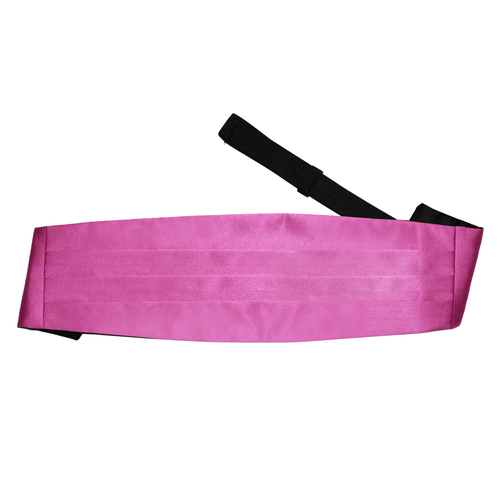 Plain Satin Cummerbund - Mulberry