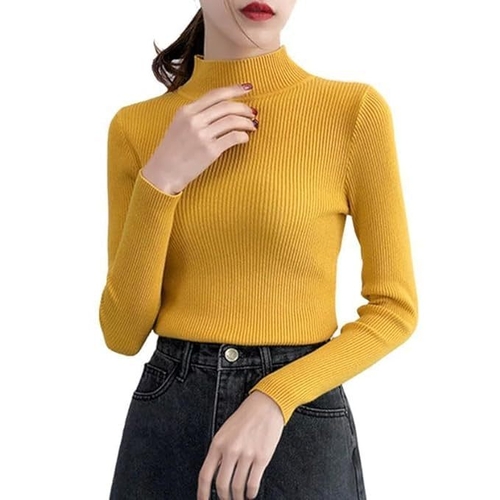 MUSTARD Women Stylish Winter Cardigan Womens High Neck Women's Woollen