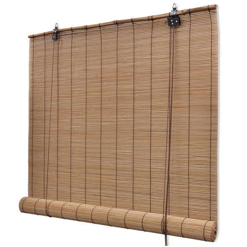 Roller Blind Bamboo 59.1"x63" Brown