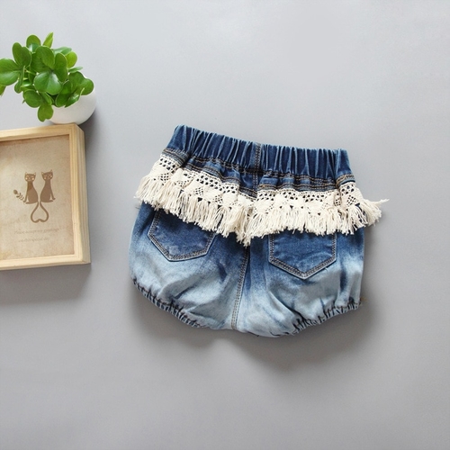 Fashion Toddler Kids Girls Tassel Denim Shorts