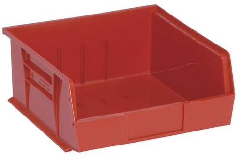 Ultra Stack & Hang Bin, Red - 10.87 x 11 x 5 in.