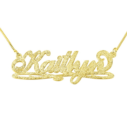 Underlined Sparkling Name Necklace