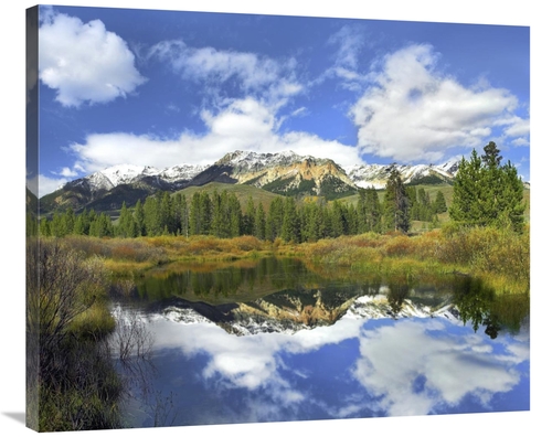 Global Gallery GCS-396223-36-142 36 in. Easely Peak Reflected in Big W