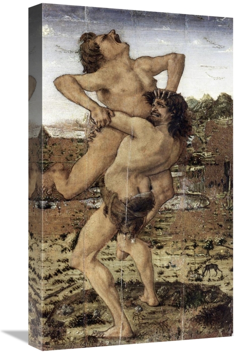 Global Gallery GCS-279451-22-142 22 in. Hercules & Antaeus Art Print -