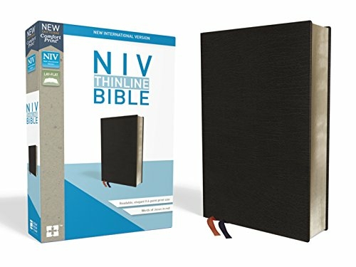 Zondervan 178900 Black Bonded Leather NIV Thinline Bible