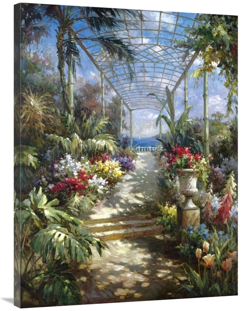 Global Gallery GCS-115993-3040-142 30 x 40 in. Tropical Breezeway Art 