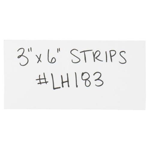 Box Partners LH183 3 x 6 in. White Warehouse Labels - Magnetic Strips 
