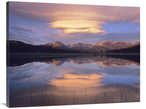 Global Gallery  30 x 40 in. Lenticular Clouds Over Mount Dana, Mou