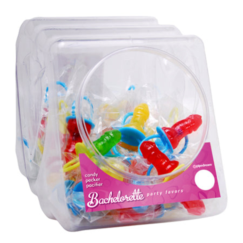 Pipedream Bachelorette Party Favors Candy Pecker Pacifier 48-Piece