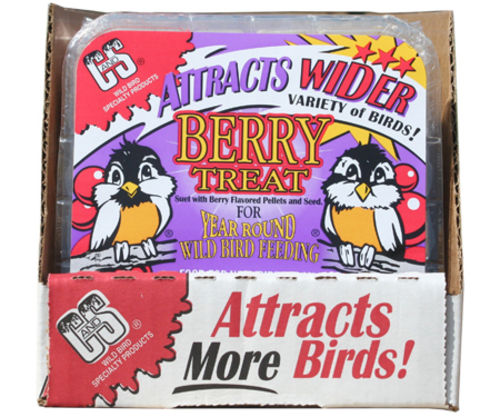 C & S Products Suet Berry Treat 11.75 Oz - Case of 12