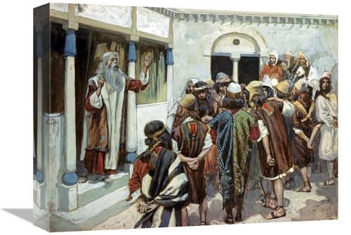 Global Gallery GCS-282920-16-142 16 in. Moses Speaks to the People Art
