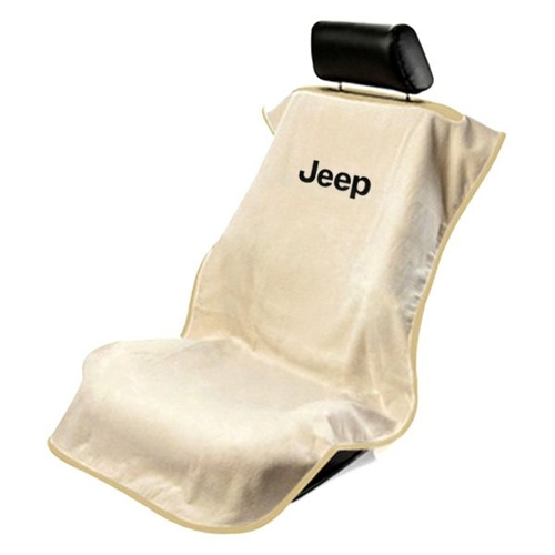 Seat Armour SA100JEPT Jeep Letters Tan Embr Seat Cover